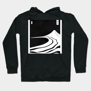 Mount Fuji and peaceful beach. Hoodie